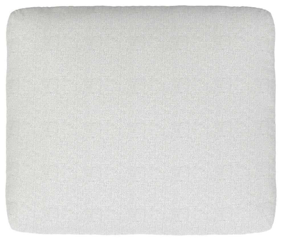 Jasmine Ottoman in Performance Fabric, Assembled, Cloud Gray