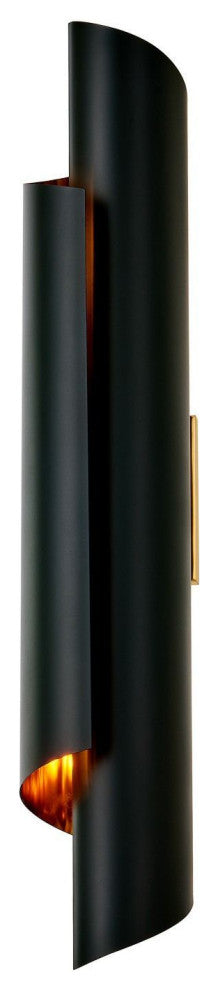Piaga Wall Sconce, Black