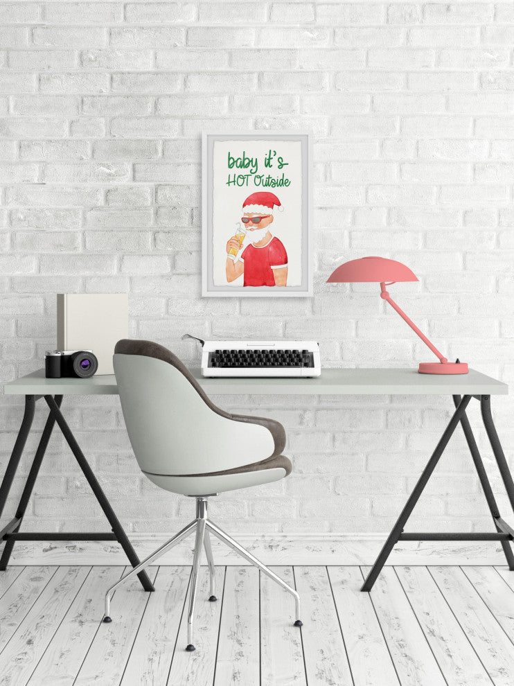 "Drink a Cold Lemonade" Framed Painting Print, 12x18