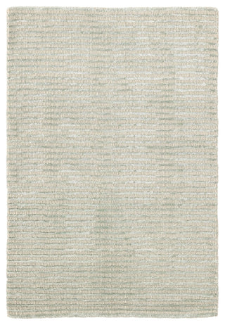 Cut Stripe Ocean Hand Knotted Viscose/Wool Rug, Blue, 8' x 10'