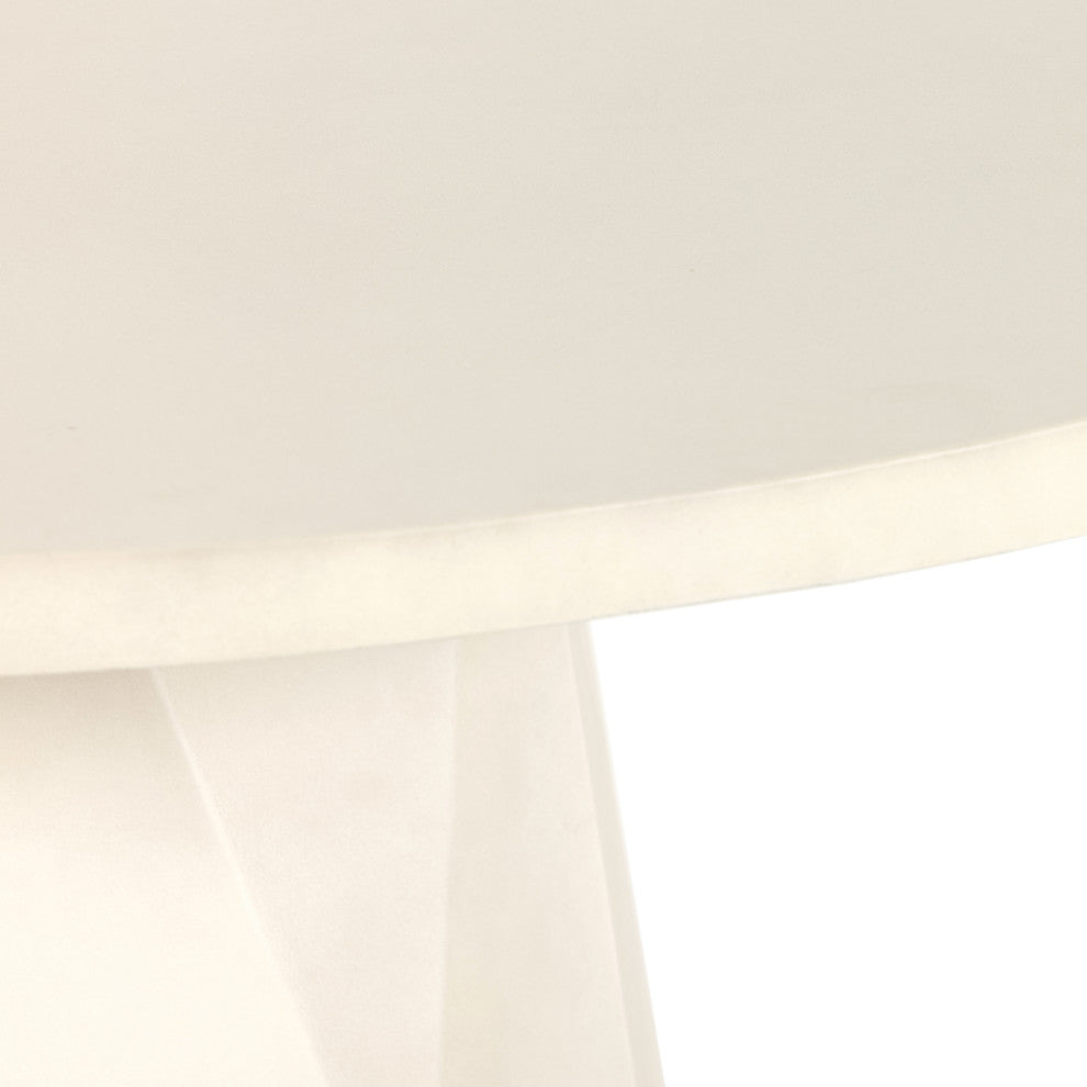 Bowman Outdoor Dining Table-60-White