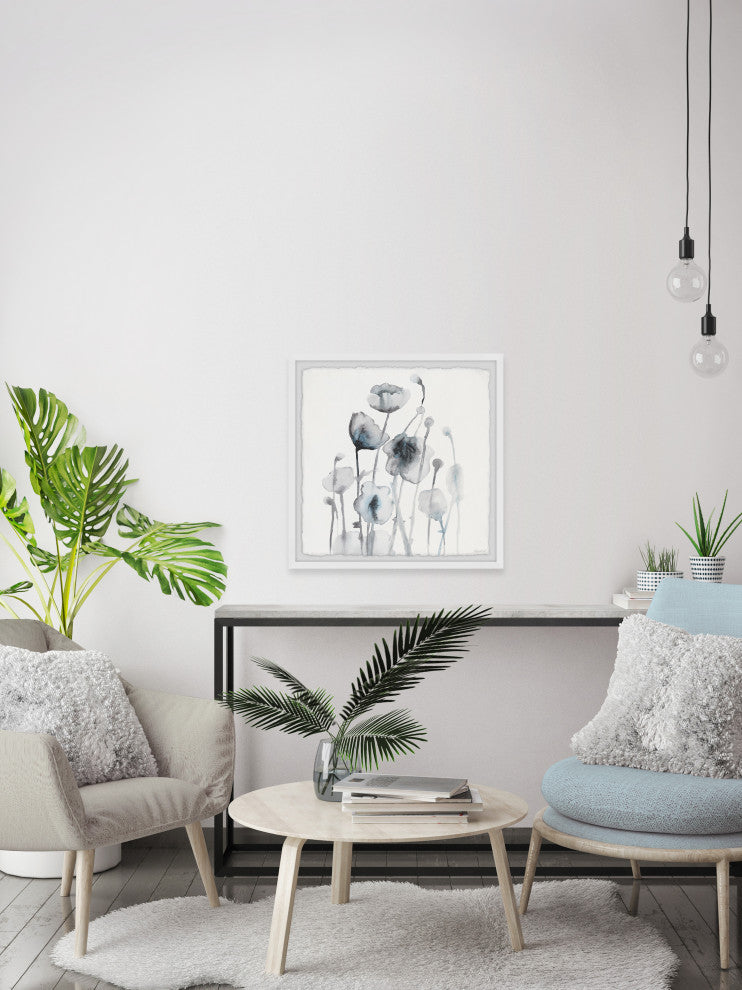 "Winter Leaves" Framed Painting Print, 24x24