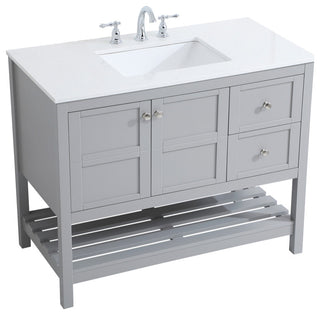 Tucker Grey 42" Single Sink Bathroom Vanity