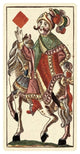 "Knight of Diamonds (Bauern Hochzeit Deck)" Paper Art, 38"x74"