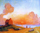 Ferdinand Du Puigaudeau Sunset by the Sea Brittany Gallery Wrapped Canvas Print