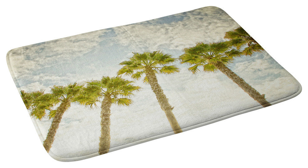 Shannon Clark Palm Trees Memory Foam Bath Mat