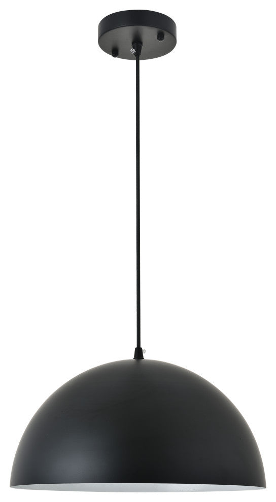 Black Finish 1-Light Pendant
