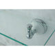 Kingston Brass Glass Shelf, Polished Chrome