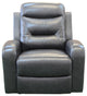 Contemporary Top Grain Leather Match Power Lift Recliner Chair, Black