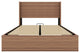 Gewnee Large grooved undulating lift storage bed frame