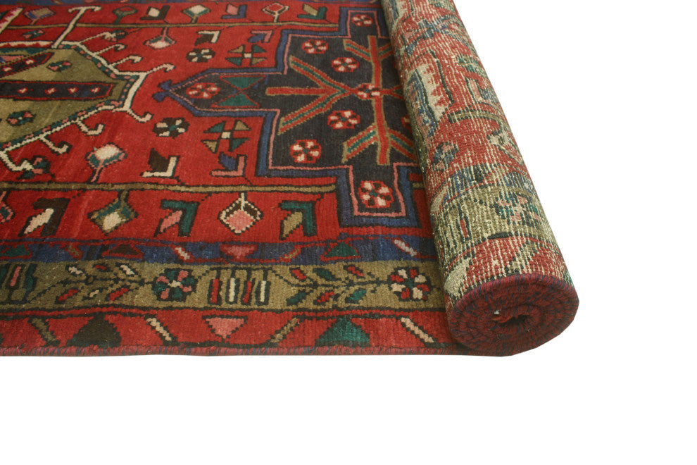 Fine Vintage Distressed Erik Red/Brown Runner, 3'2x9'10