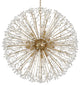 Dunkirk 16-Light Chandelier Aged Brass Finish Faceted K9 Crystal