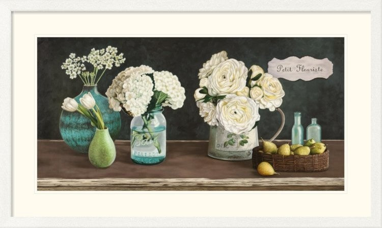 "Petit Fleuriste" Framed Digital Print by Pierre Benson, 45x27"