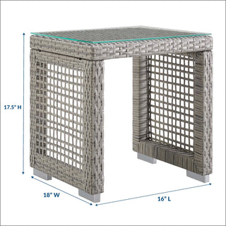 Aura Outdoor Patio Wicker Rattan Side Table by Modway