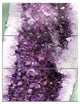 "Purple Precious Stones" Digital Metal Wall Art, 3 Panels, 28"x36"