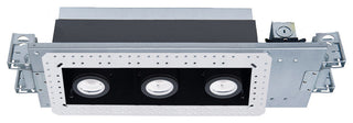Silo LED Multiple Three-Light IC-Rated Airtight Housing, and 3000K, White Black