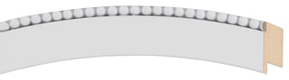 Vienne Framed Full Length Mirror, Crescent Cathedral, 23.4"x47.4", Linen White