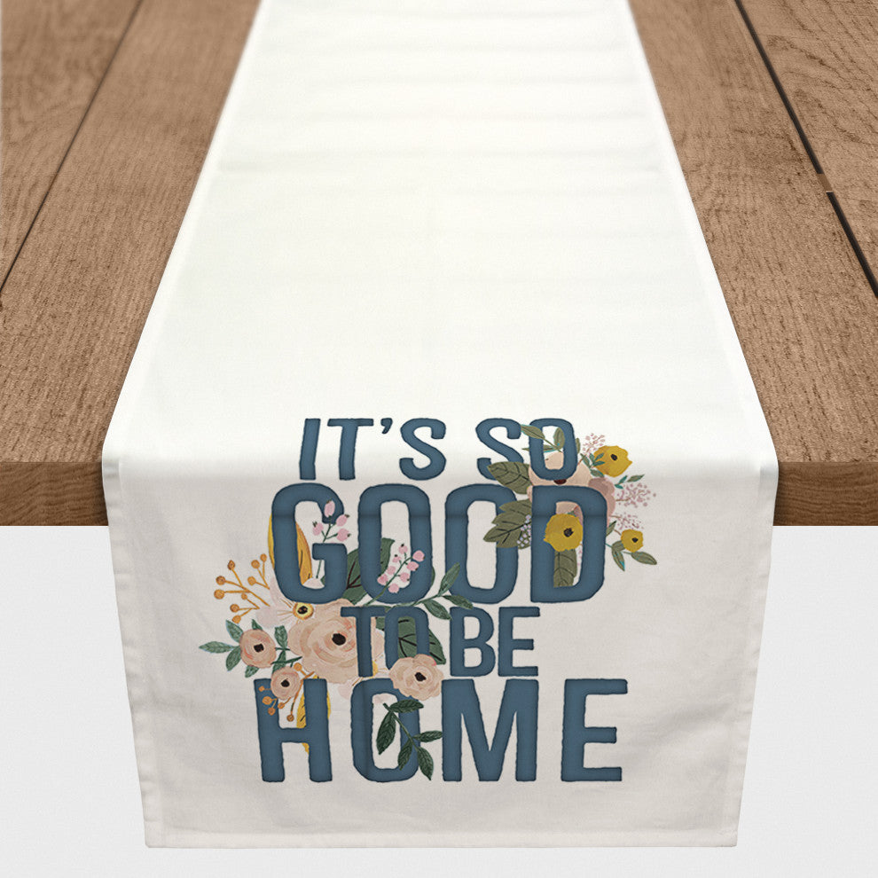 It's Good to Be Home 16x72 Cotton Twill Runner