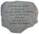 Garden Accent Stone, "It Broke My Heart to Lose You"