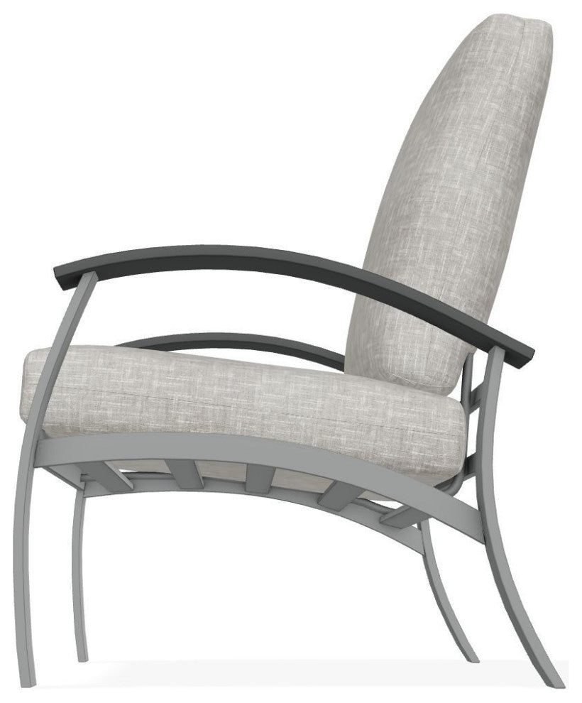 Belle Isle Cushion Deep Seating Outdoor Armchair, Hither Pewter/Graphite