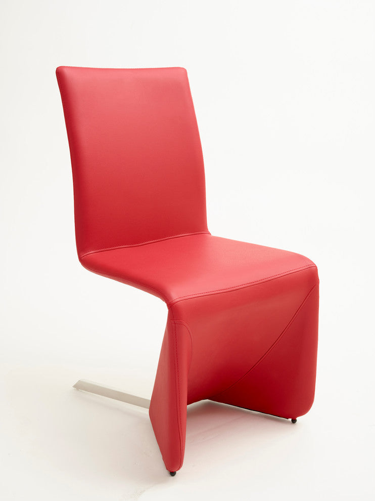 Bernice Dining Chairs, Red, Set of 2