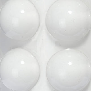 Contemporary Large Bubble White Glass Table Lamp 11 in Small Mini Modern Circles