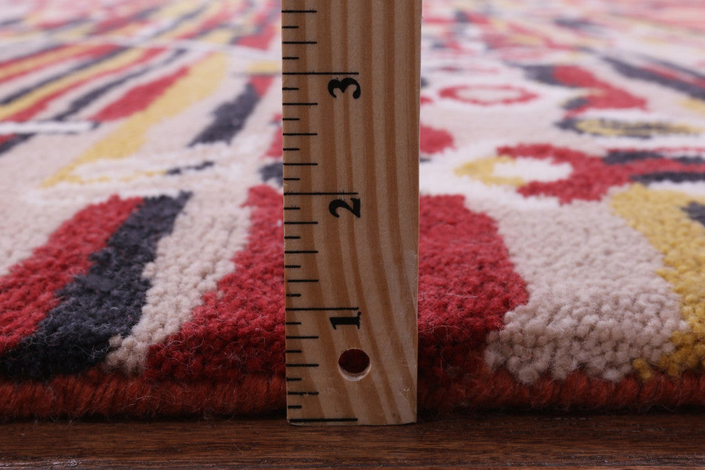 8' 4" X 10' 0" Moroccan Handmade Wool Rug Q9277