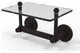 Prestige Skyline 2-Post Toilet Tissue Holder with Glass Shelf, Oil Rubbed Bronze