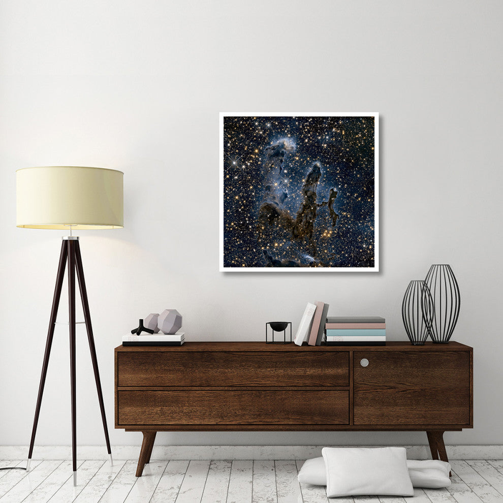 "A Near-Infrared View of the Pillars of Creation" Paper Print by NASA, 38"x38"