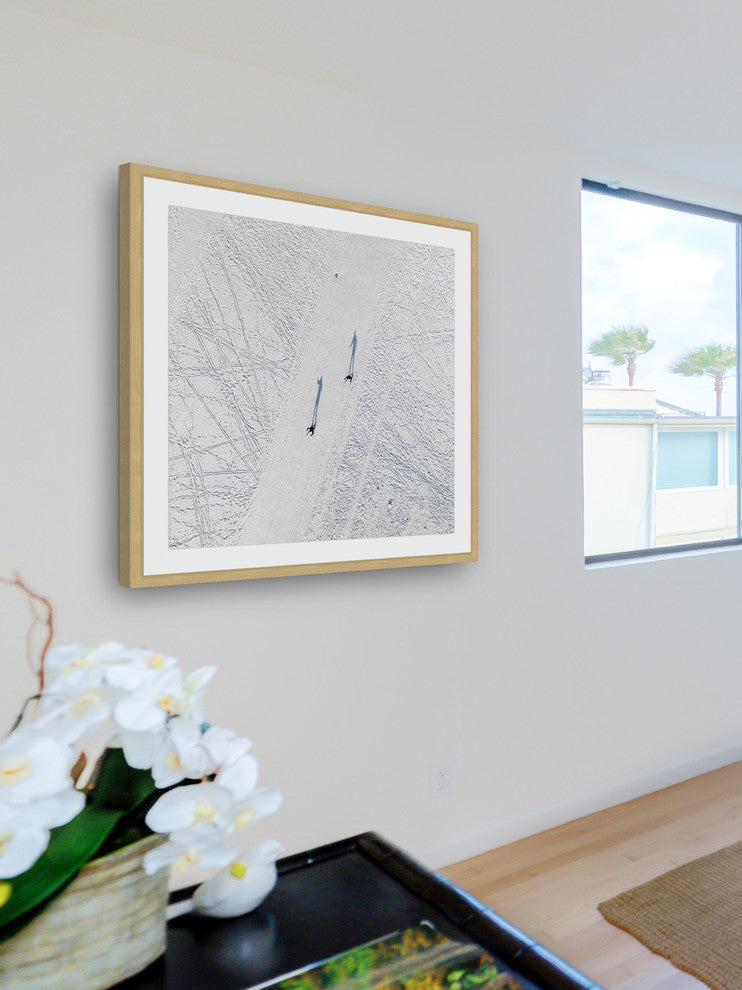"Two Travelers" Framed Print by Karolis Janulis