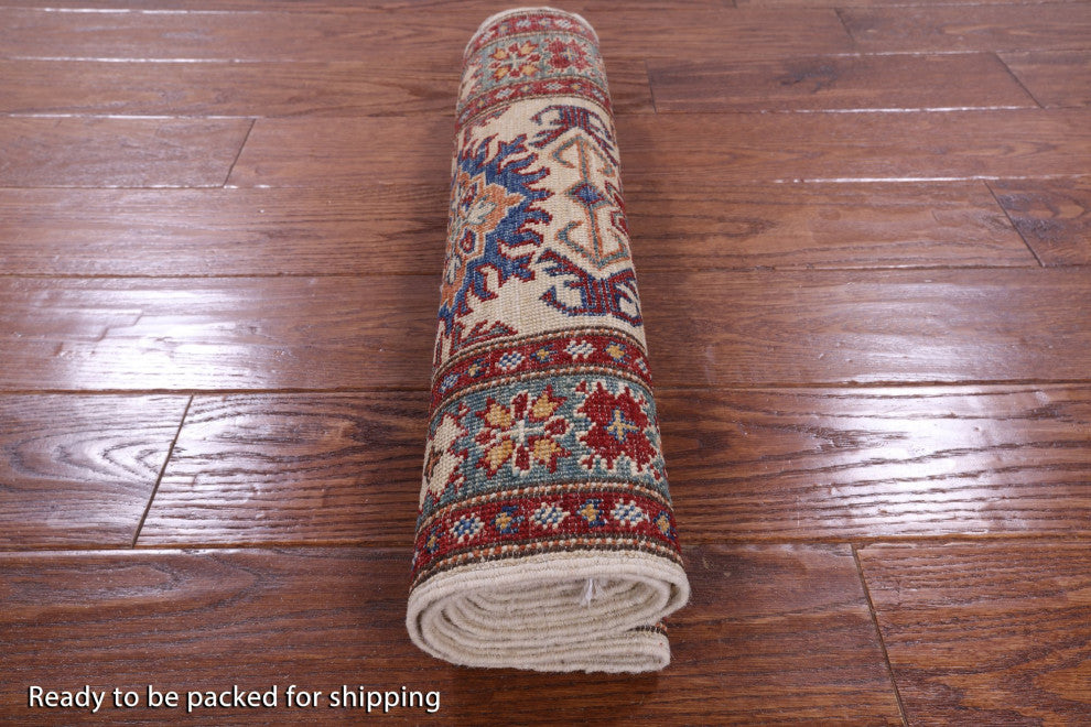 2' 0" X 5' 6" Super Kazak Hand Knotted Wool Runner Rug Q10305