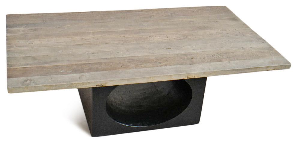 Salvaged Hole Base Coffee Table