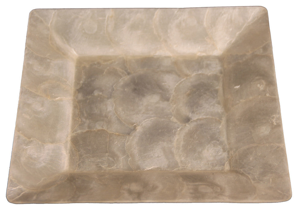 Natural Capiz Square Tray