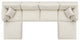 Modular Sectional Deep Sofa Set, Beige, Fabric, Modern, Lounge Cafe Hospitality