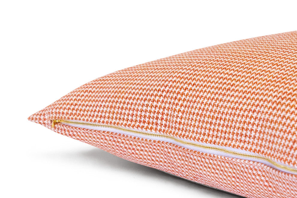 Koi Houndstooth Cushion Cover, 13" X 18"
