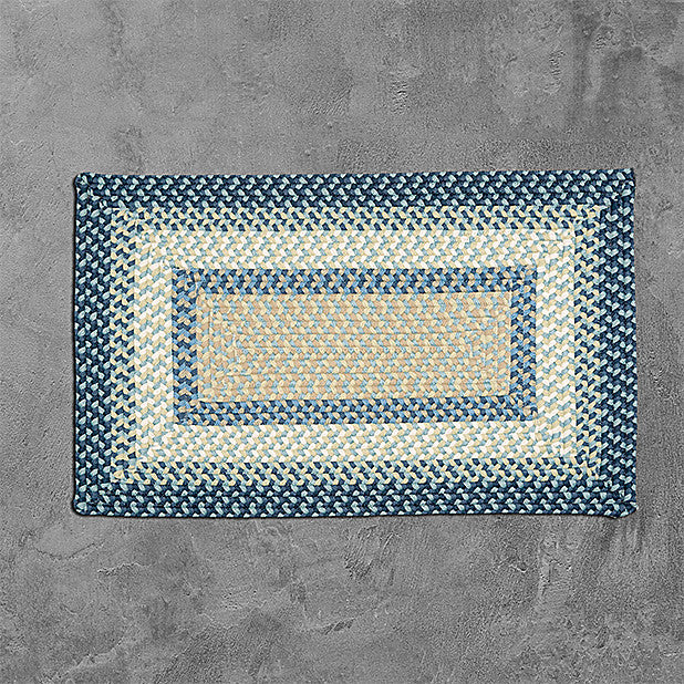 Colonial Mills Rug Montego Blue Burst Square