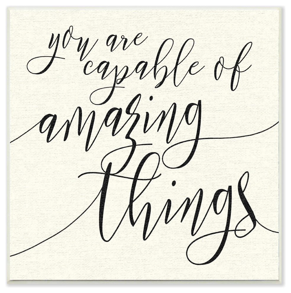 Capable of Amazing Things Wall Plaque Art, 12x12