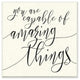 Capable of Amazing Things Wall Plaque Art, 12x12