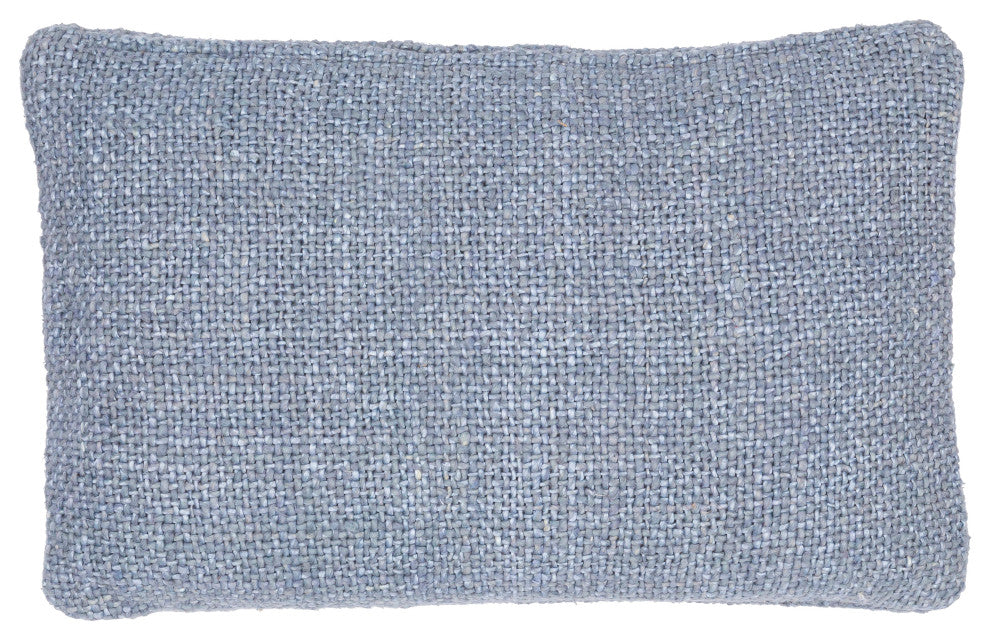 Surya Terry Denim Pillow Shell With Polyester Insert 14"H X 22"W