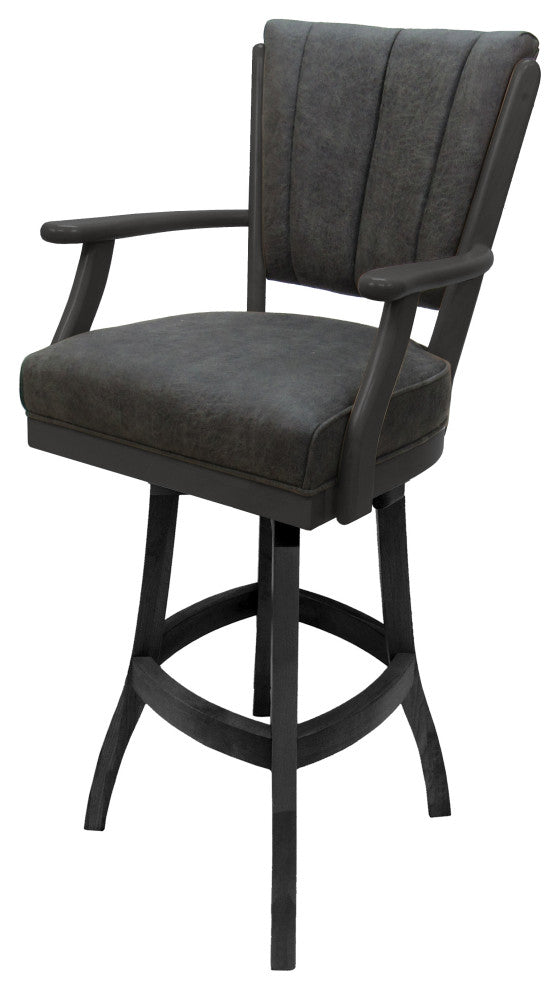 Classic Counter Bar Stools 26" 30" Extra Tall 34", Northwest Elk - Dark Grey, 26"
