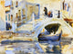 Tile Mural Venice Bridge With Figures John Singer Sargent, 6"x8", Glossy