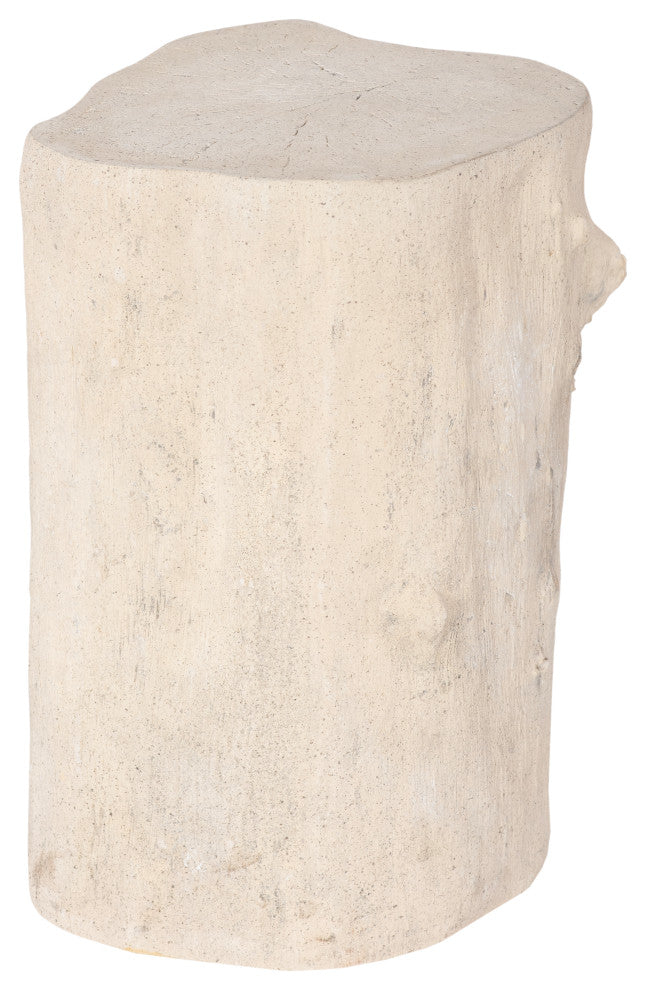 Log Stool Roman Stone, Small