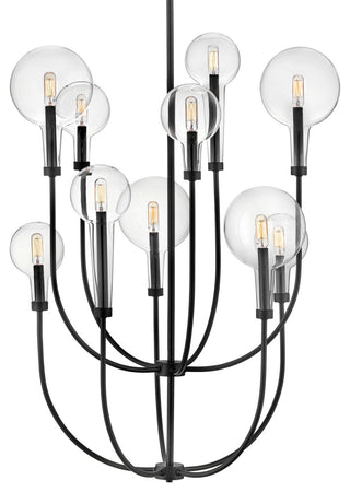 Hinkley Lighting 30527 Alchemy 30"W 10 Light Chandelier - Black