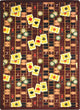 Games People Play Rug, Feeling Lucky, 3'10"x5'4", Rust