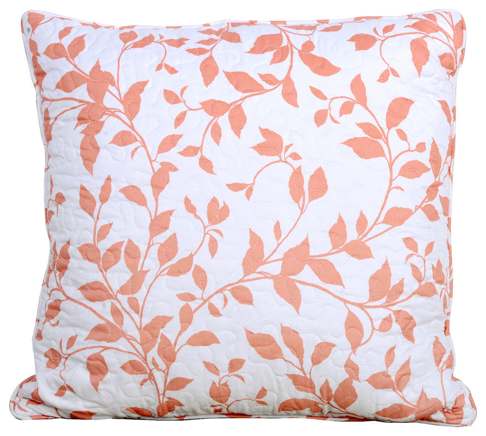 Birdsong 6-Piece Bed Spread Set, Coral, King, 102"x90"