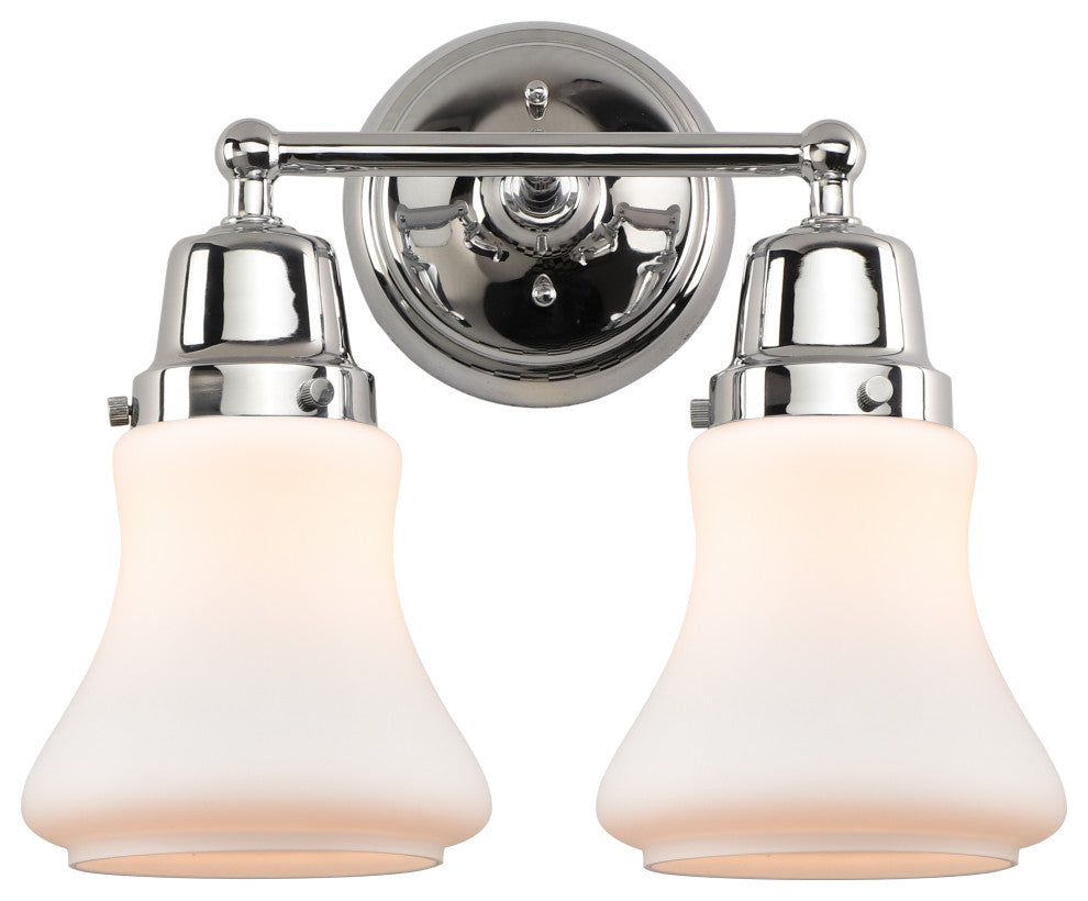 Innovations 623-2W-PC-G191 2-Light Bath Vanity Light, Polished Chrome