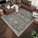 Indoor/Outdoor Marbella MB4 Charcoal Machine Washable 8' x 10' Rug