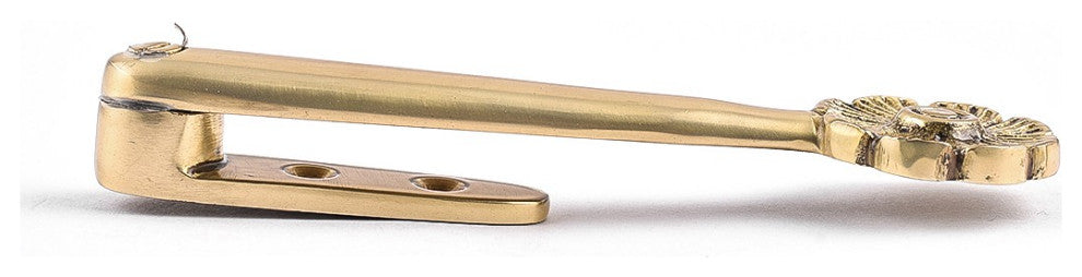 Stair Carpet Runner Holder Clips Floral Design Solid Cast Brass 5" Pair of 13