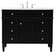 Elegant Decor Park Avenue Bathroom Vanity Black