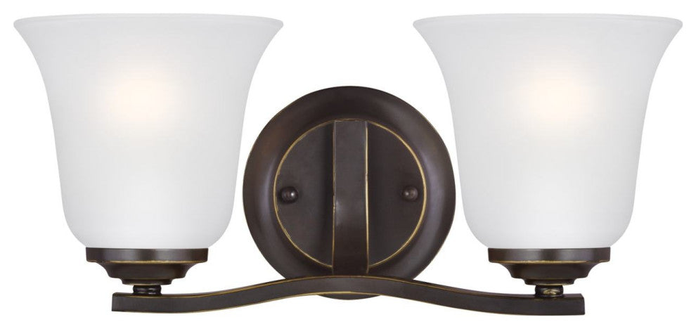 Generation Lighting 4439002 Emmons 2 Light 15"W Bathroom Vanity - Bronze